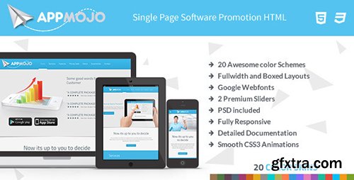 ThemeForest - App Mojo - Single Page Software Promotion HTML (Update: 28 June 15) - 5604162