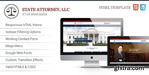 ThemeForest - Attorney & Law v1.0 - Lawyers HTML Template - 8976777