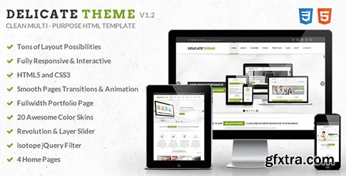 ThemeForest - Delicate - Responsive Multipurpose HTML5 Template (Uprdate: 28 June 15) - 4653651