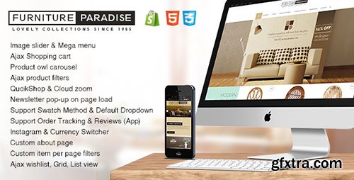 ThemeForest - Furniture Paradise - Powerful Responsive Shopify Theme (Update: 15 October 16) - 14157898