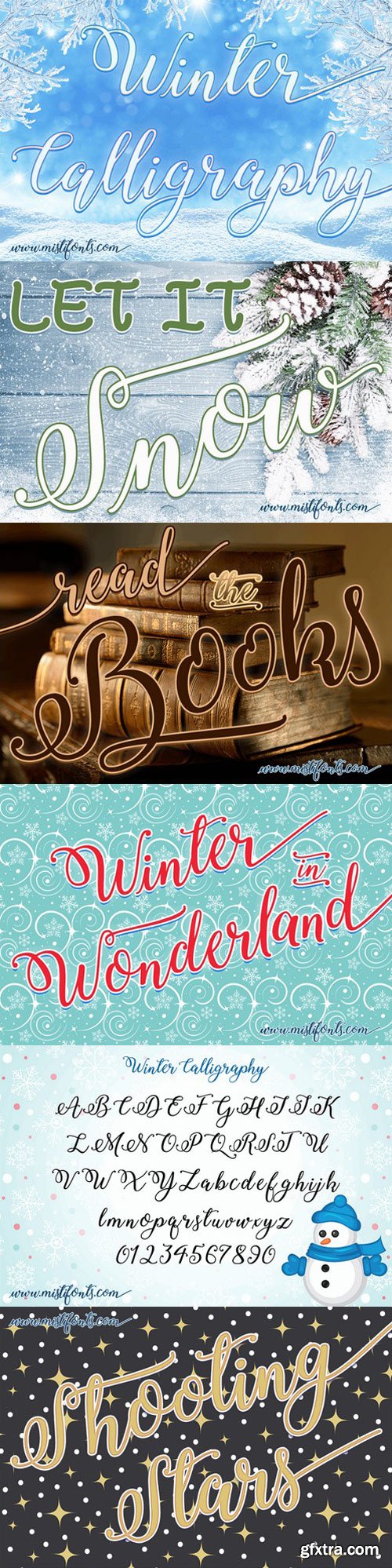 Winter Calligraphy font