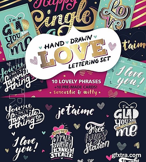 CM - Love lettering Valentines Cards 1170845