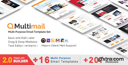 ThemeForest - Multimail v2.0 - Responsive Email Set + MailBuild Online - 12650481