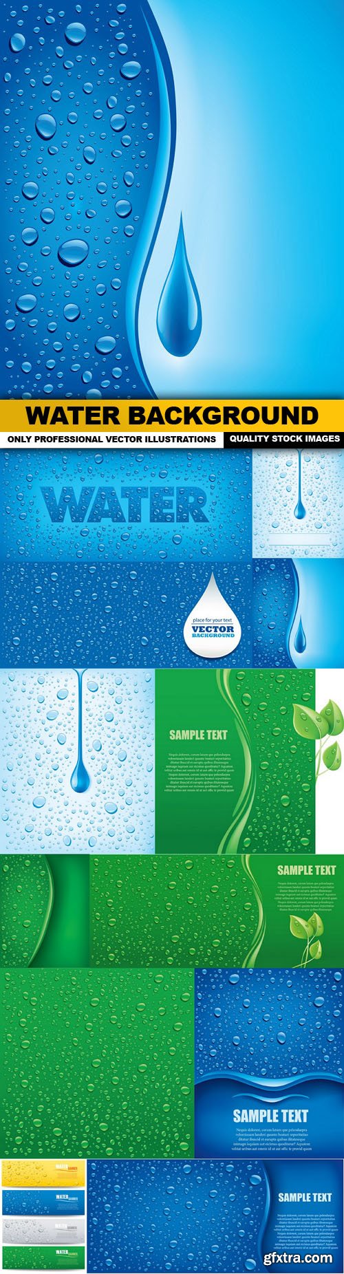 Water Background - 12 Vector