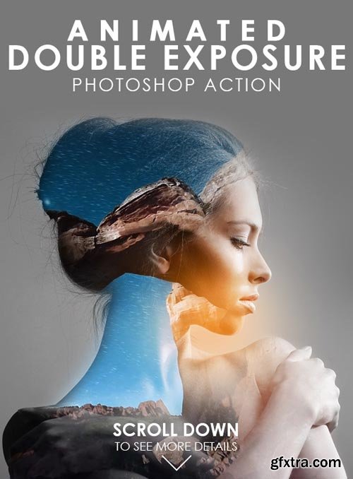 GraphicRiver - Animated Double Exposure Photoshop Action - 19274956