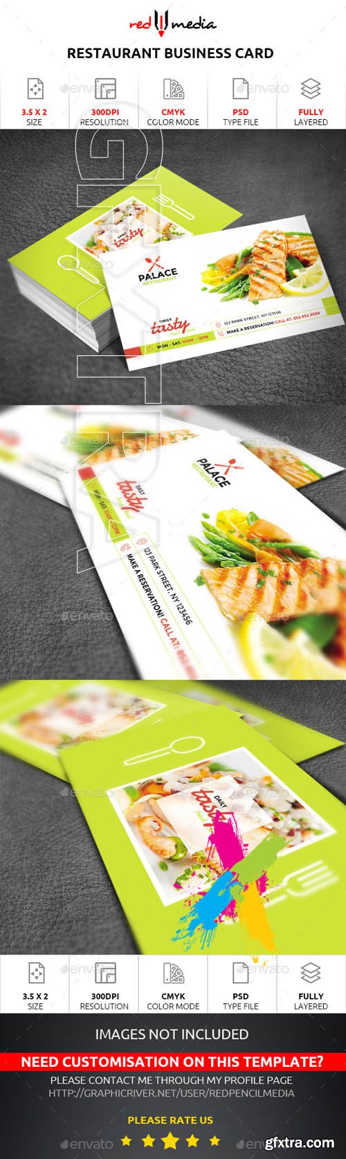 GR Restaurant Business Card 19301740