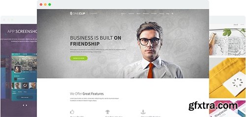 JoomShaper - OneClip v1.4 - Multipurpose One Page Responsive Joomla 3.x Template