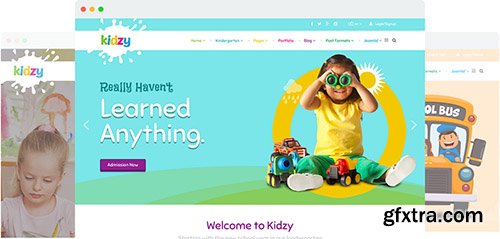 JoomShaper - Kidzy v1.5 - Responsive Joomla 3.x Template for Kindergartens and Elementary Schools