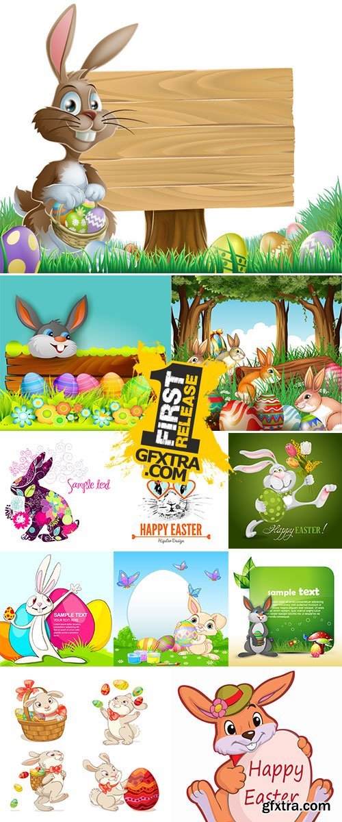 Stock Easter bunny vector