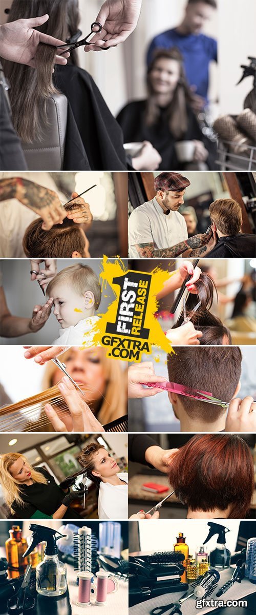 Stock Image Hairdresser with scissors