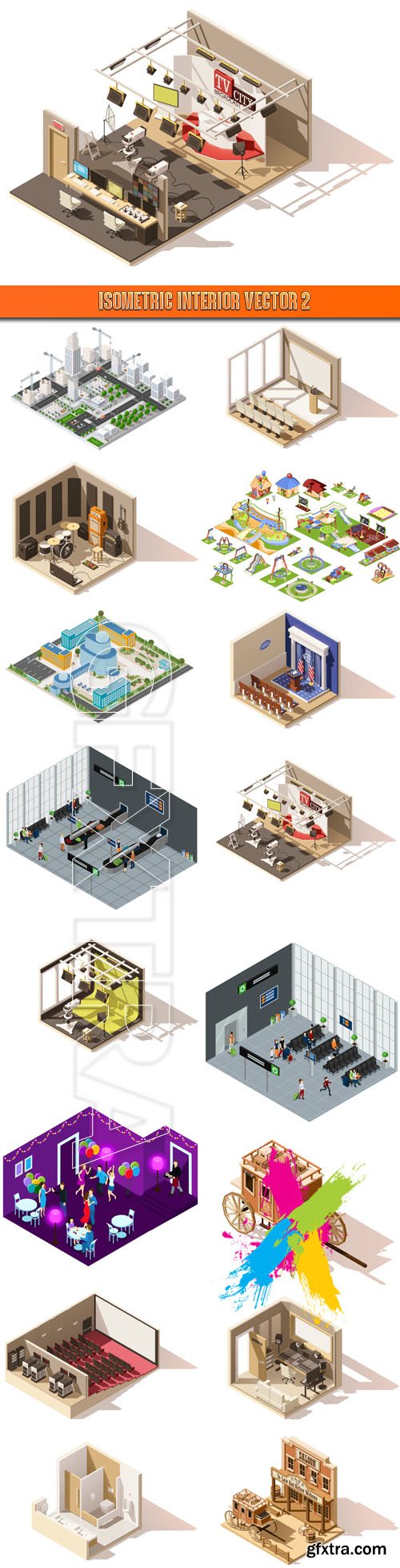 Isometric interior vector 2