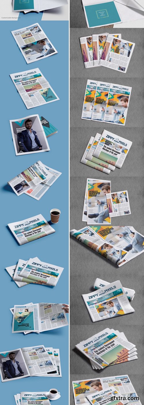 CM - Newspaper Advert. Mockups Bundle 429282