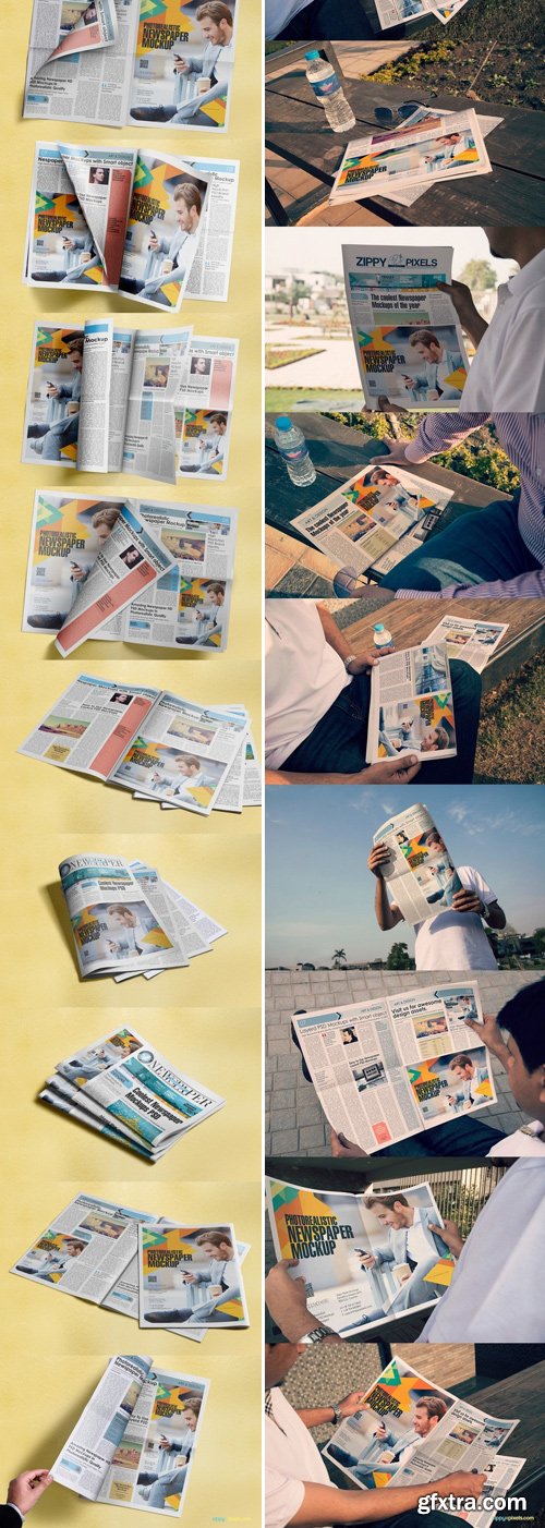 CM - Newspaper Advert. Mockups Bundle 429282