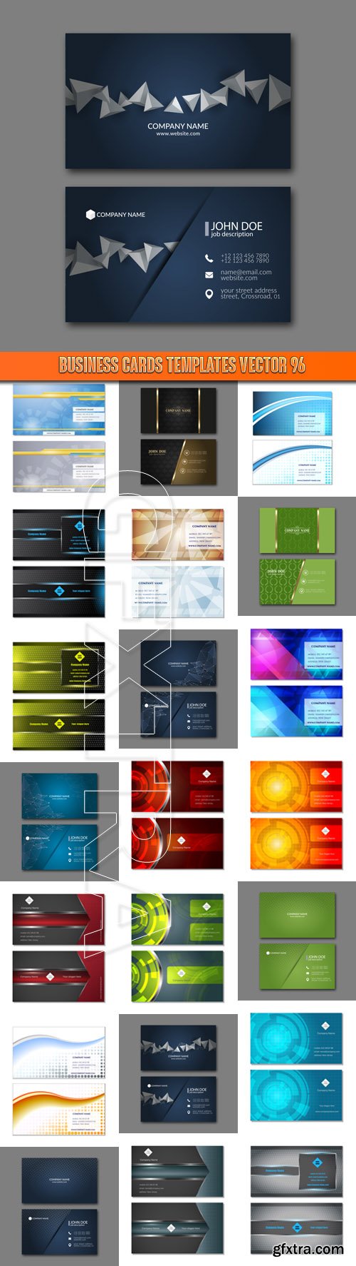 Business Cards Templates vector 96