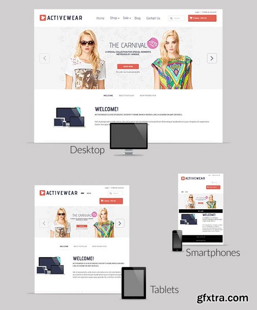 ThemeForest Responsive Shopify Theme - ActiveWear 5480317