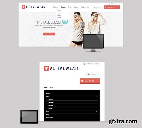 ThemeForest Responsive Shopify Theme - ActiveWear 5480317