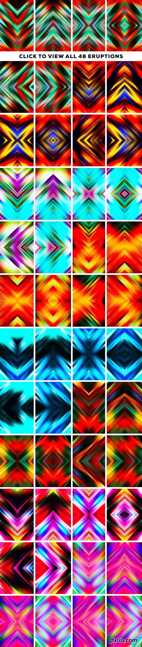 CreativeMarket Mirror Rays: 48 Geometric Rays 772975