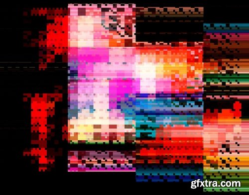 CreativeMarket Glitched 50 Destroyed Textures 1083170