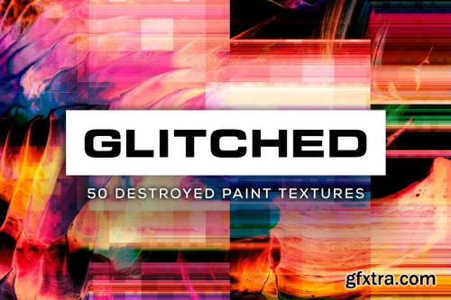 CreativeMarket Glitched 50 Destroyed Textures 1083170