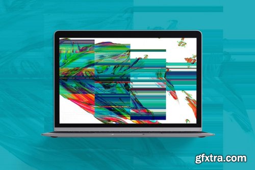 CreativeMarket Glitched 50 Destroyed Textures 1083170