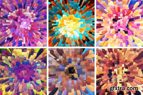 CreativeMarket Exploding Blocks 760093