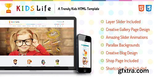 TheemForest - Kids Life - A Trendy Kids HTML Template (Update: 28 June 15) - 8565477