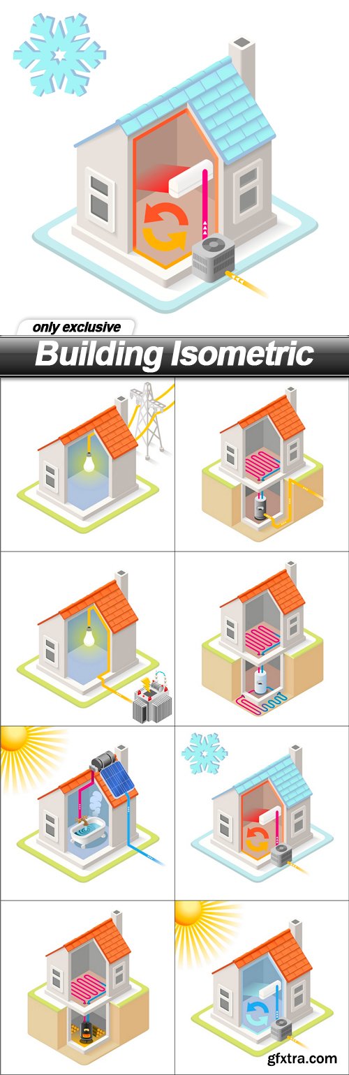 Building Isometric - 8 EPS