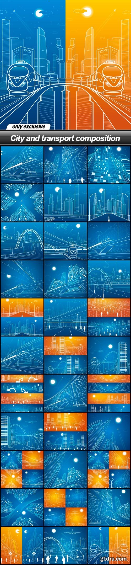 City and transport composition - 33 EPS