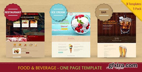 ThemeForest Food & Beverages One Page HTML5 Template 10068283