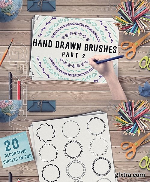 CM - 50 Hand Drawn Brushes, part 2 - AI 1171931