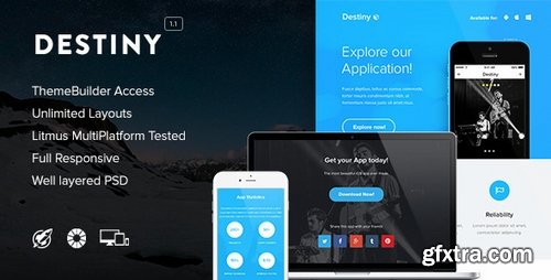 ThemeForest - - Destiny - Responsive Email + Themebuilder Access 9380010