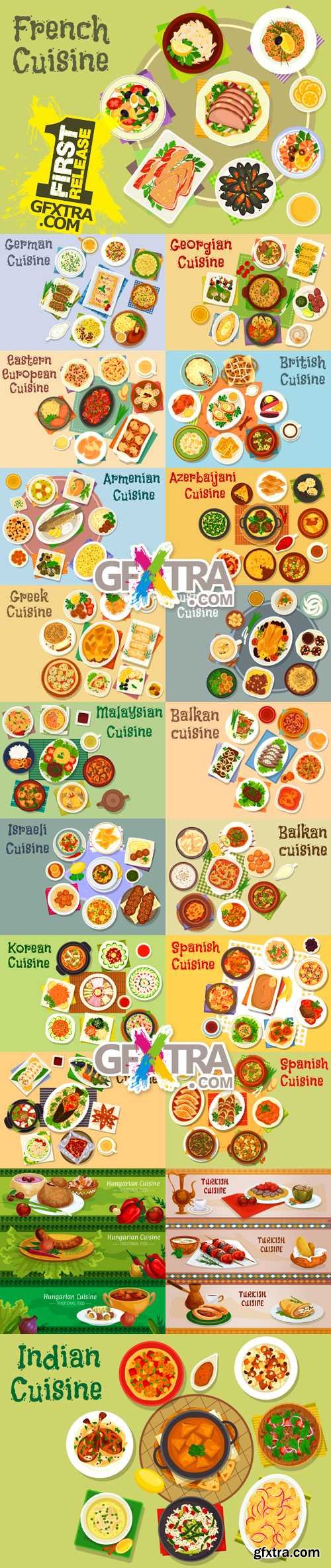 World Cuisine Vector