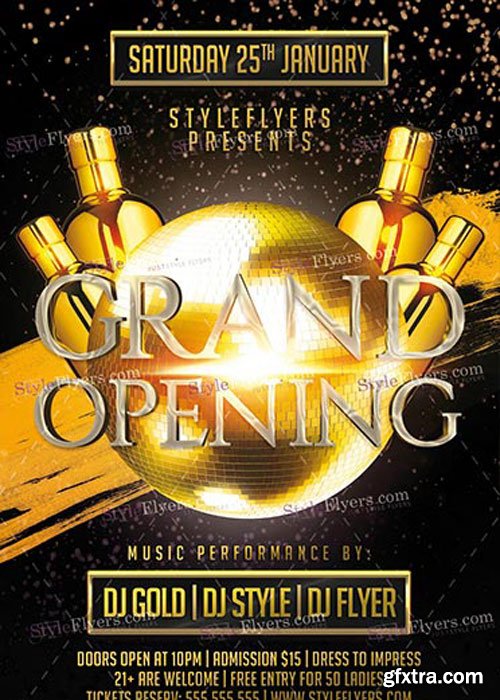 Grand Opening PSD V10 Flyer Template