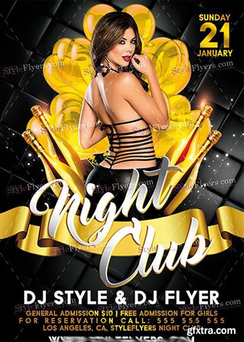 Nightclub PSD V14 Flyer Template