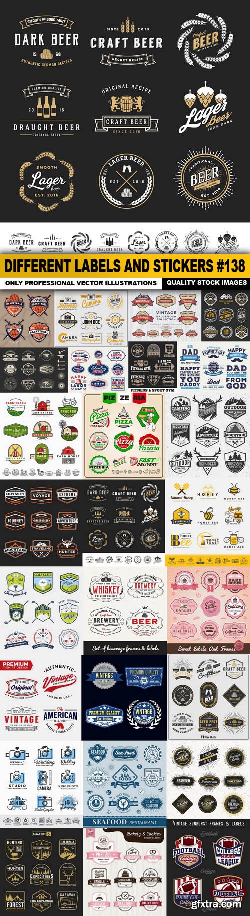 Different Labels And Stickers #138 - 26 Vector