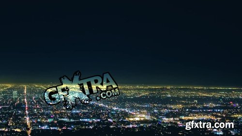 View of Los Angeles From a Height. Perfectly Visible the Entire City