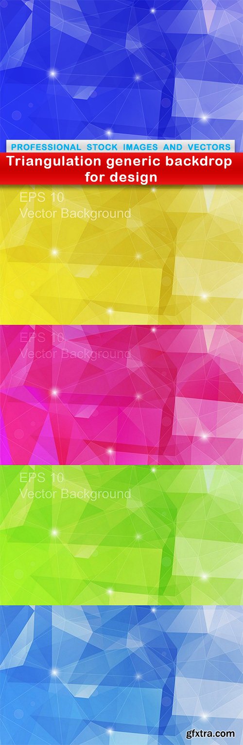 Triangulation generic backdrop for design - 5 EPS