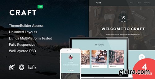 ThemeForest - Craft v1.2 - 4 Pack Templates + Themebuilder Access - 9832447