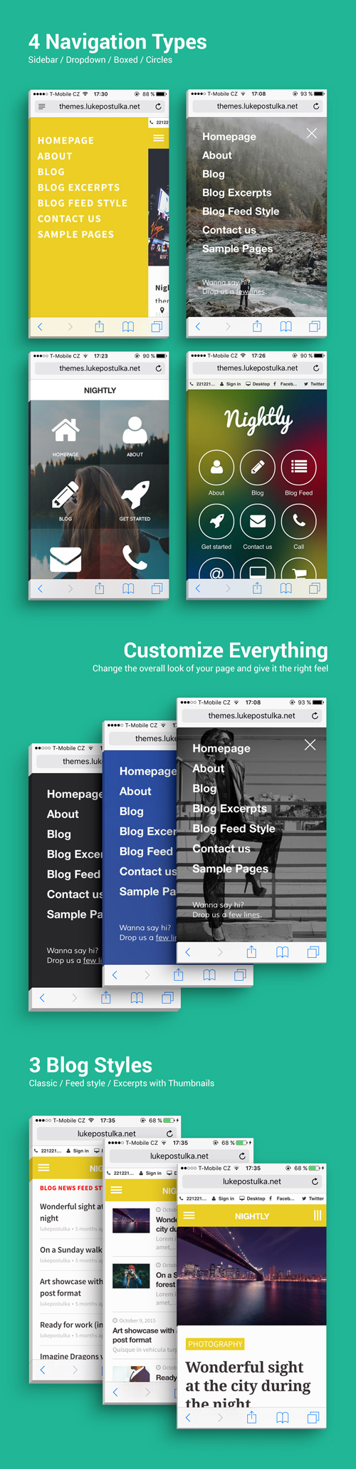 ThemeForest Nightly Mobile | The Ultimate Mobile Theme 13666643