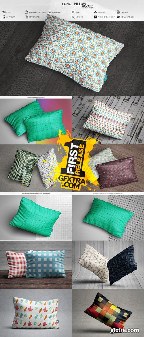 CM - Long - Pillow Mockup 941581