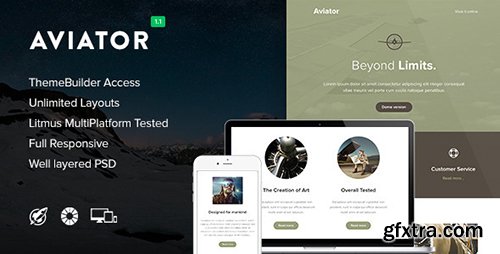 ThemeForest - Aviator v1.1 - Responsive Email + Themebuilder Access - 7985761