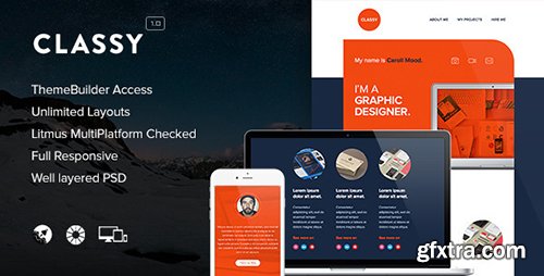 ThemeForest - Classy v1.0 - Responsive Email + Themebuilder Access - 7921313