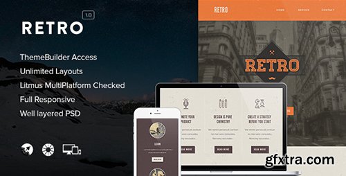 ThemeForest - Retro v1.0 - Responsive Email + Themebuilder Access - 7631600