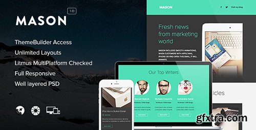 ThemeForest - Mason v1.0 - Responsive Email + Themebuilder Access - 7522253