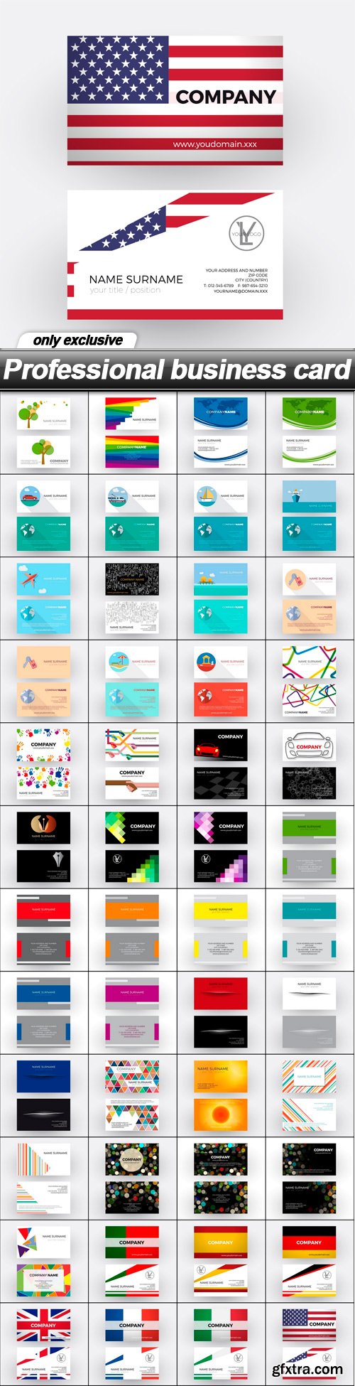 Professional business card - 48 EPS