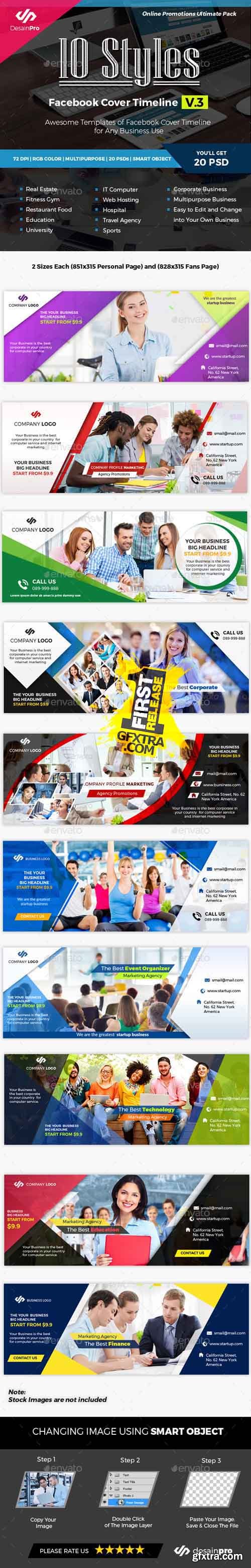 GR - 10 Multipurpose Facebook Cover Timeline V3 19307045