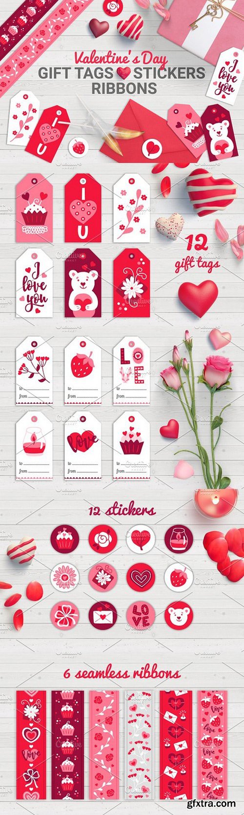 CM - Valentine Gift Tags, Stickers, Tapes 1156491