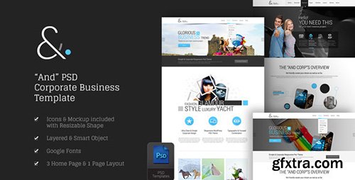 ThemeForest - And v1.0 - Corporate PSD - 8870732