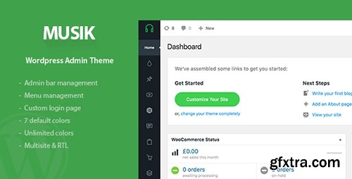 CodeCanyon - Musik v1.0.0 - Wordpress Admin Theme - 17759187