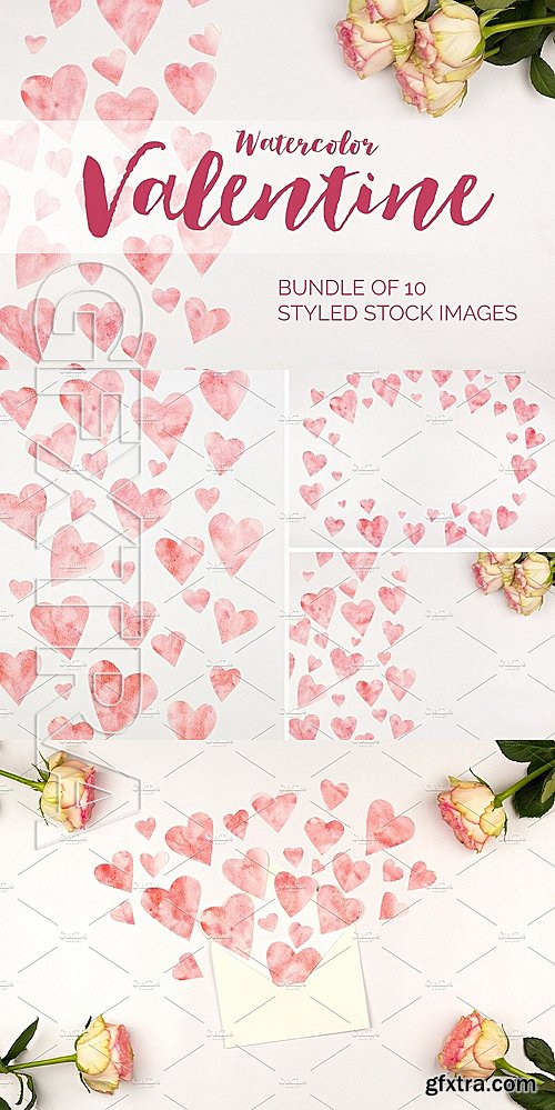 CM - Watercolor Valentine Photo Bundle 1158620